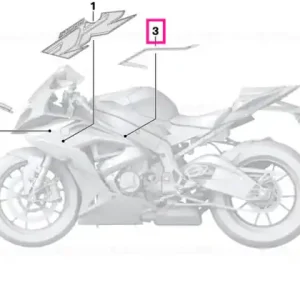 Decor fairing side panel, rear left - BMW Motorrad Ofertă de sezon