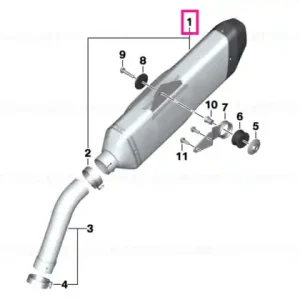 Sport silencer - BMW Motorrad Comandă acum