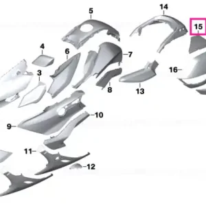 Bestseller Trim case floor right BLACKSTORM - BMW Motorrad