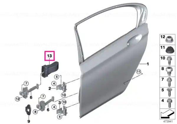 Grommet, door brake, rear - BMW Cel mai vândut
