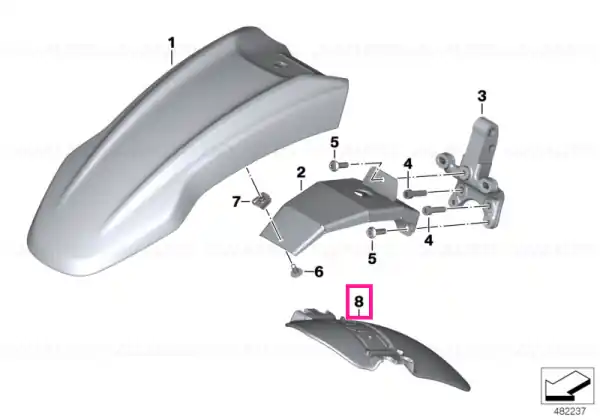 Protecție roată față jos - BMW Motorrad Ieftin