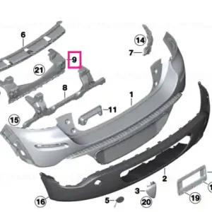 Guide, centre rear - BMW - Mini Comandă acum