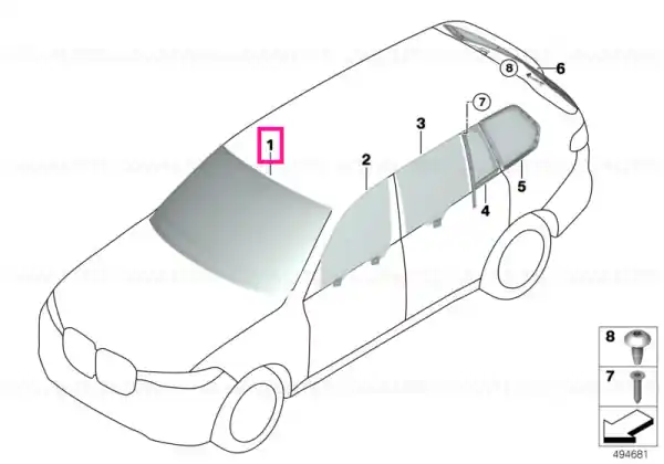 Cumpără acum Parbriz verde CBDSS HUD senzor - BMW