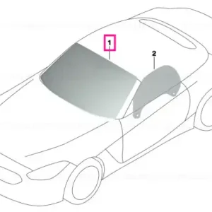 Windshield, green, rain/light/fog KAFAS/HUD - BMW Ofertă limitată