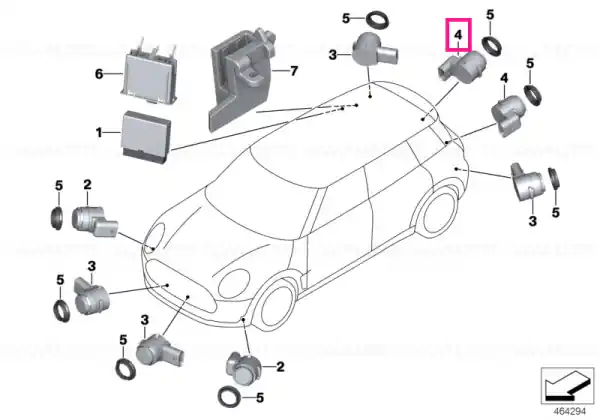 Senzor ultrasonic WB71 - BMW - Mini Livrare expres