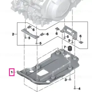 Calitate înaltă Engine guard, plastic - BMW Motorrad