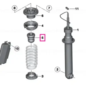 Auxiliary shock absorber, rear - BMW Reducere extra