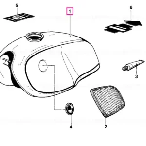 Cel mai vândut Fuel tank w.tool box prime coated - BMW Motorrad