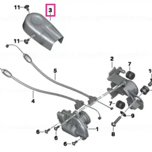 Spray guard, exhaust flap - BMW Motorrad Reducere de preț