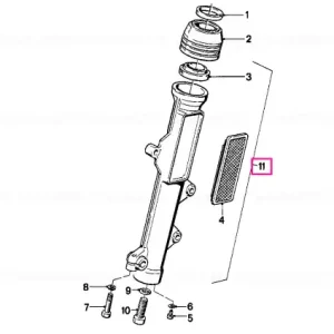 Slider, black, right - BMW Motorrad Chilipir