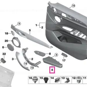 Armrest, left OYSTER - BMW Ofertă specială