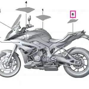 Vezi acum Decor rear trim panel, right - BMW Motorrad