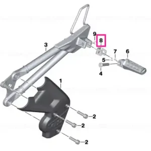 Reduceri Stop plate, pillion footrest - BMW Motorrad