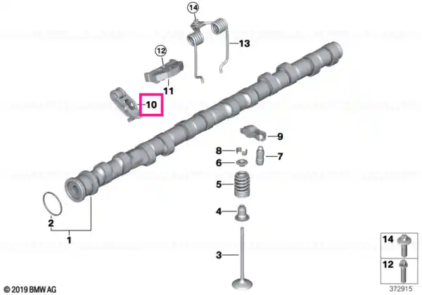 Nu rata Intermediate lever "2" - BMW
