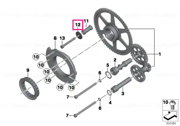 Șaibă 6,1X25X3MM - BMW Motorrad Retur ușor