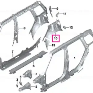 Wheel arch outer rear left - BMW - Mini Promoție