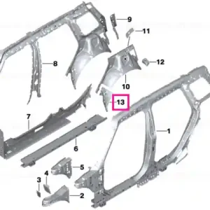 Wheelhouse extension, left - BMW - Mini Reducere de preț