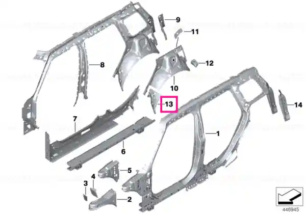 Wheelhouse extension, left - BMW - Mini Reducere de preț