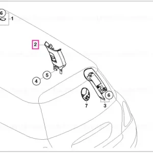 Capac coloană B stânga PANTHER BLACK - BMW - Mini Comandă acum