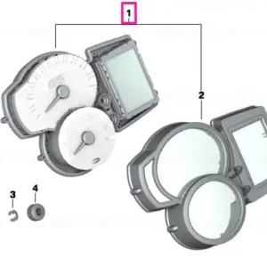 Transport gratuit Instrument cluster MPH - BMW Motorrad