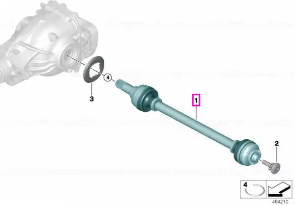 Disponibil imediat Planetara dreapta, D=36mm, punte spate - BMW Seria 7 G11 G12