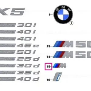 Vezi acum Emblem M CERIUM GREY - BMW
