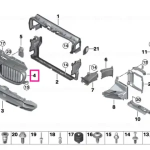 Air flaps, upper NIVI - BMW Bestseller