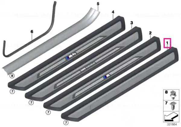 Capac intrare SPORT - BMW Reducere extra
