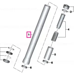 Stanchion, silver - BMW Motorrad Ofertă