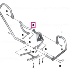 Basic carrier, safety bar, front - BMW Motorrad Ofertă limitată