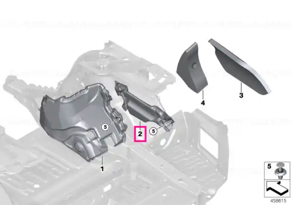 Sound insulation trunk right - BMW Mai ieftin