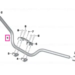 Cumpără online Handlebar, black - BMW Motorrad