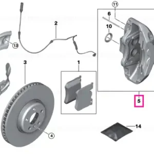 Vezi acum Carcasa etrier frana albastru stang - BMW