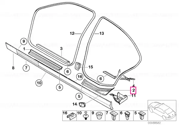Doar azi Ornament spate stang BMW INDIVIDUAL