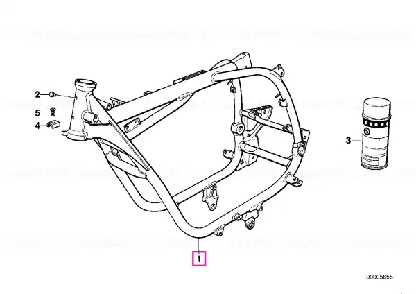 Blue front frame U318 - BMW Motorrad Cel mai bun preț