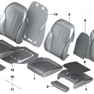 Acoperire scaun confort piele LCCY CAN.BEIGE - BMW Promoție