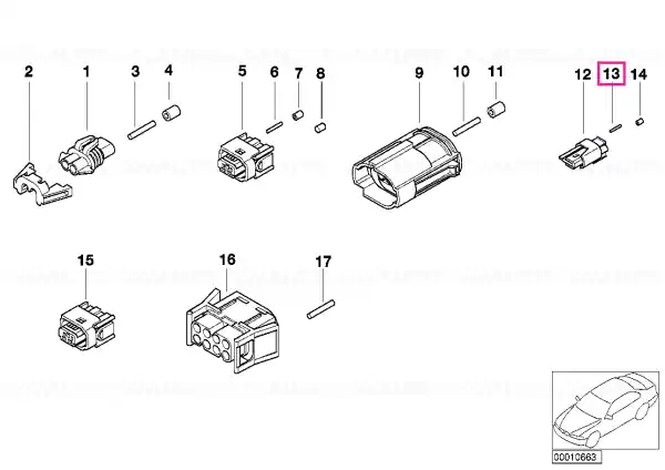 Ofertă de sezon Bucșă contact MQS ELA cu cablu 0,35-0,5 MM² 0,35-0,5 MM² AG - BMW