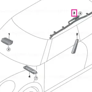 Head airbag, right - BMW - Mini Reduceri