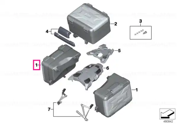 Vario case, left - BMW Motorrad Mai ieftin
