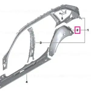 Wheel-house inner panel, rear right - BMW Ofertă limitată