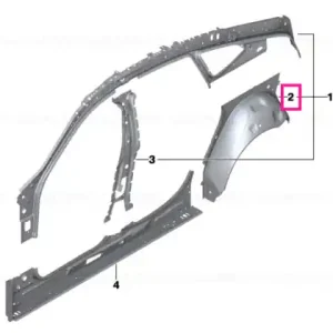 Wheel-house inner panel, rear left - BMW Popular