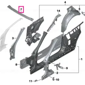 Upper apron - BMW Transport gratuit
