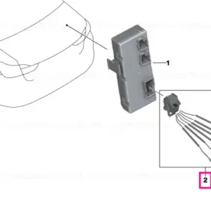 Wiring harness, module - BMW Doar azi