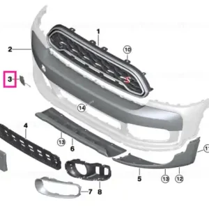 Flap, towing eye ALL4 - BMW - Mini Disponibil imediat