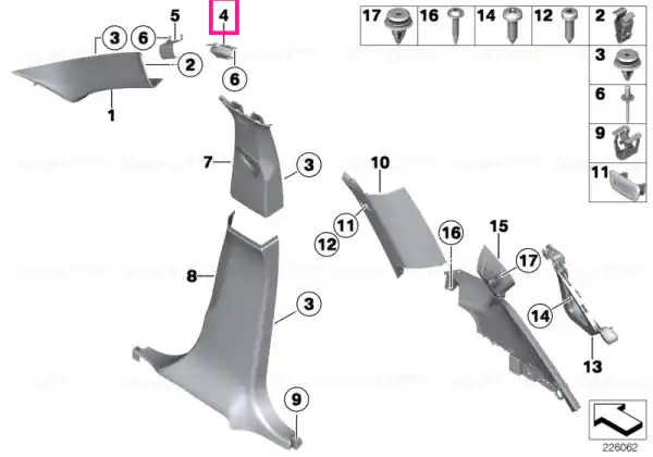 Ofertă exclusivă Deformation plate, left - BMW
