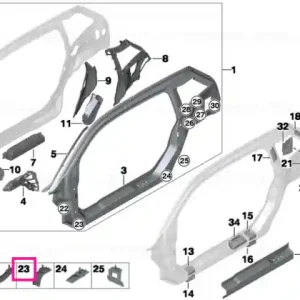 Vezi acum Suport panou lateral față dreapta - BMW