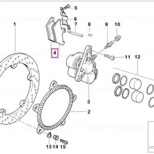 Brake pads kit, green TOKICO - BMW Motorrad Doar azi