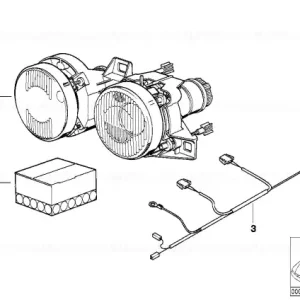 Xenon light for right twin headlight HELLA - BMW Reduceri