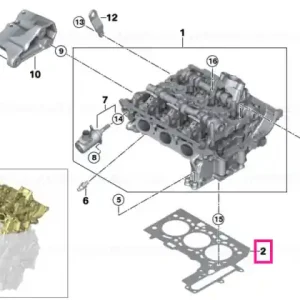 Garnitură culasă fără azbest 0,70MM - BMW - Mini Promoție