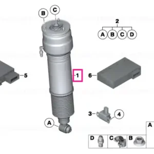 Vezi acum RP air suspension strut rear left - BMW